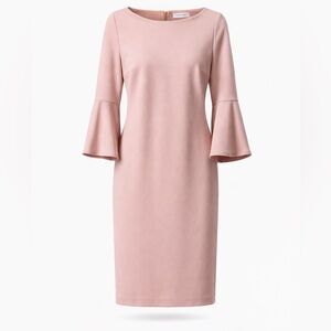 Calvin Klein Soft Pink Long Sleeve Dress